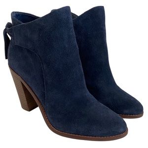 Vince Camuto Linford Bootie Navy Blue Suede